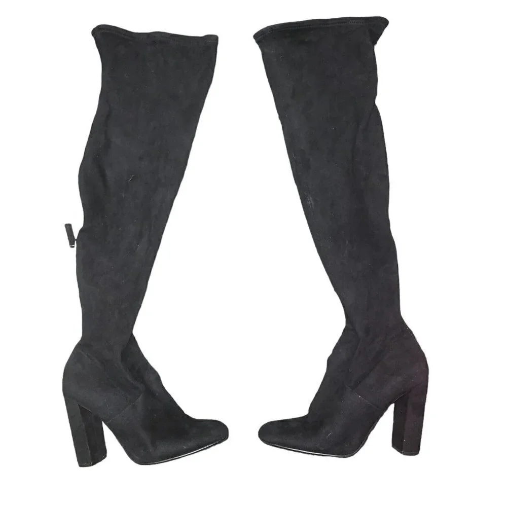 CARLOS Over The Knees Suede Boots Women's. Size 7.5. Excellent Condition Pre-own